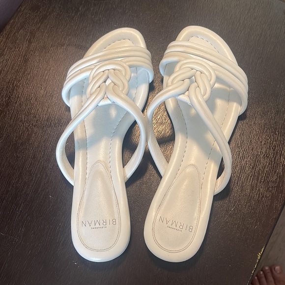 Alexandre Birman Vicky Knotted Slide Sandals - White  size 39 - Picture 2 of 9